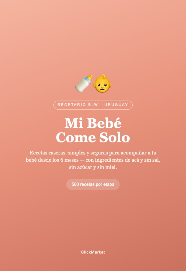 Portada de Espacio para Mamá — recetario para tu bebé