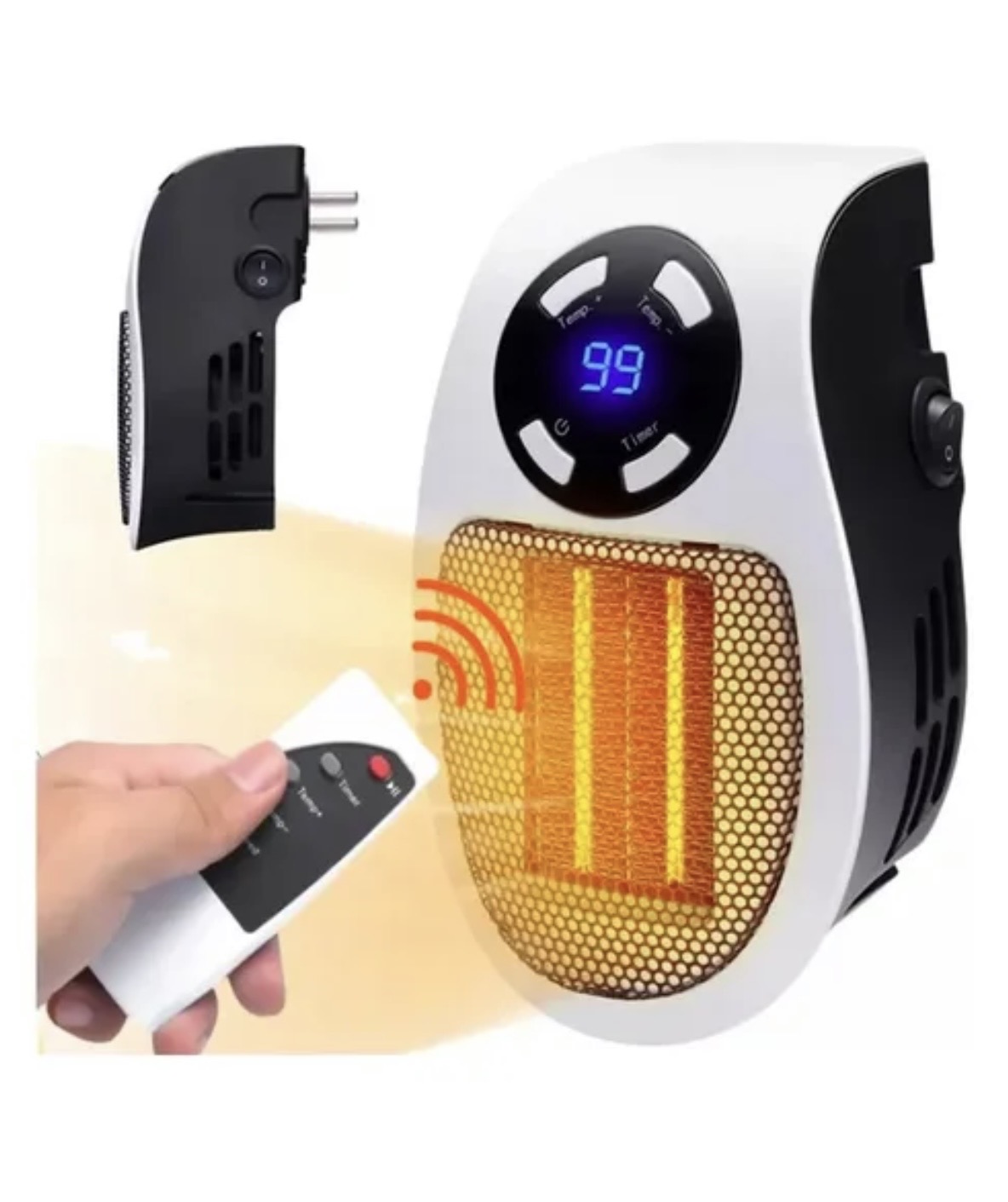 Calefactor cerámico con control remoto incluido