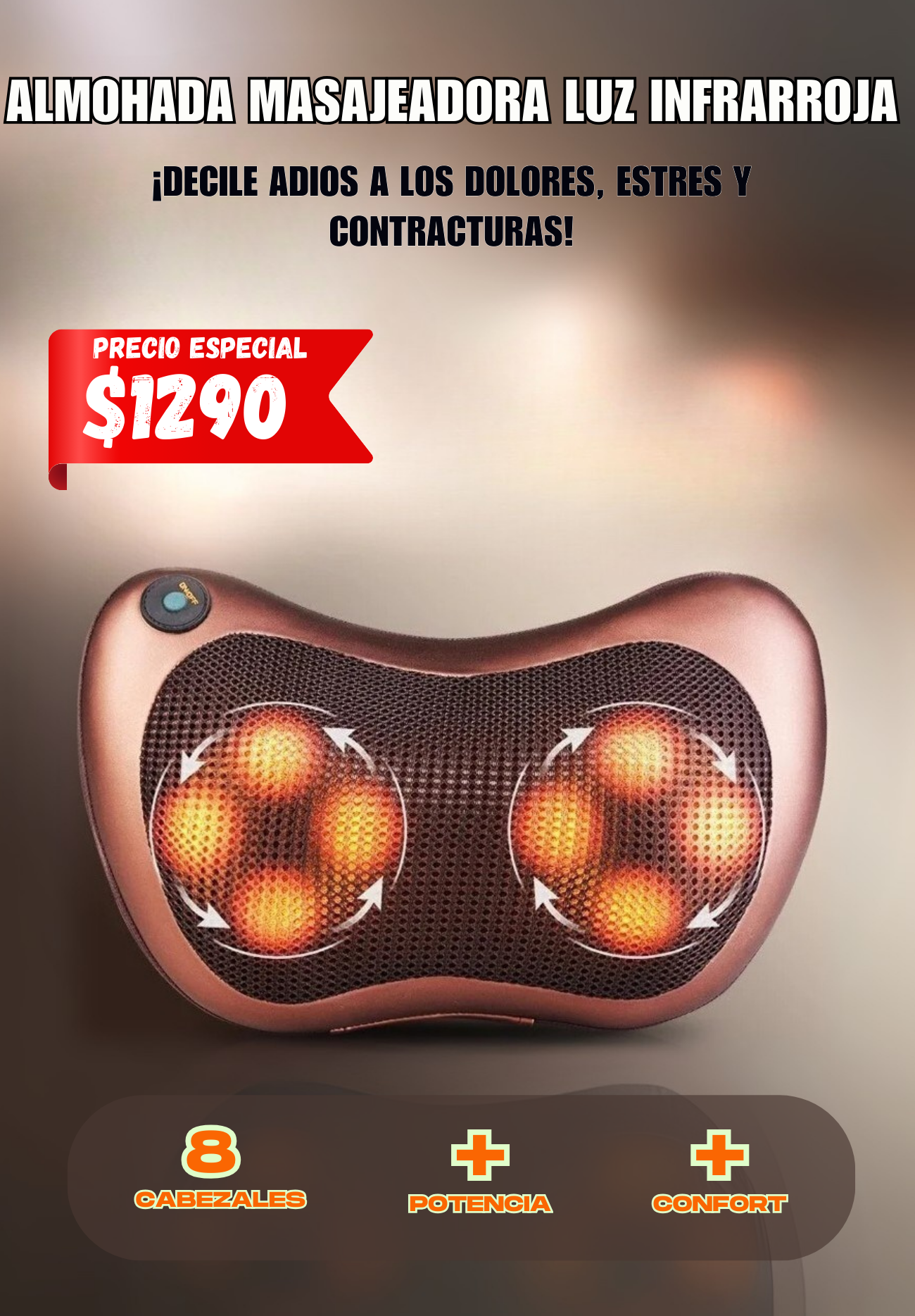 Almohada Masajeadora Pro