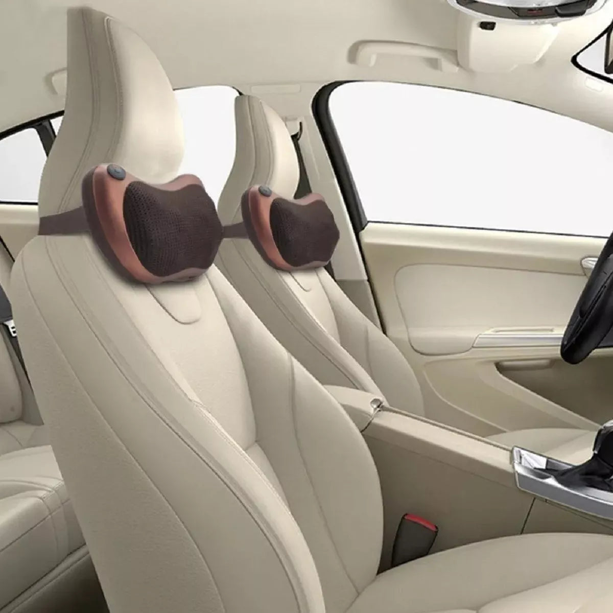 MASAJEADOR ALMOHADA PARA CUELLO Y CERVICALES DE 8 PUNTAS PARA LA CASA O EL AUTO