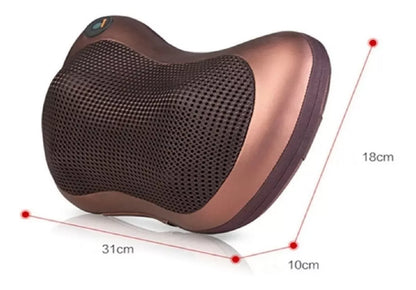 MASAJEADOR ALMOHADA PARA CUELLO Y CERVICALES DE 8 PUNTAS PARA LA CASA O EL AUTO