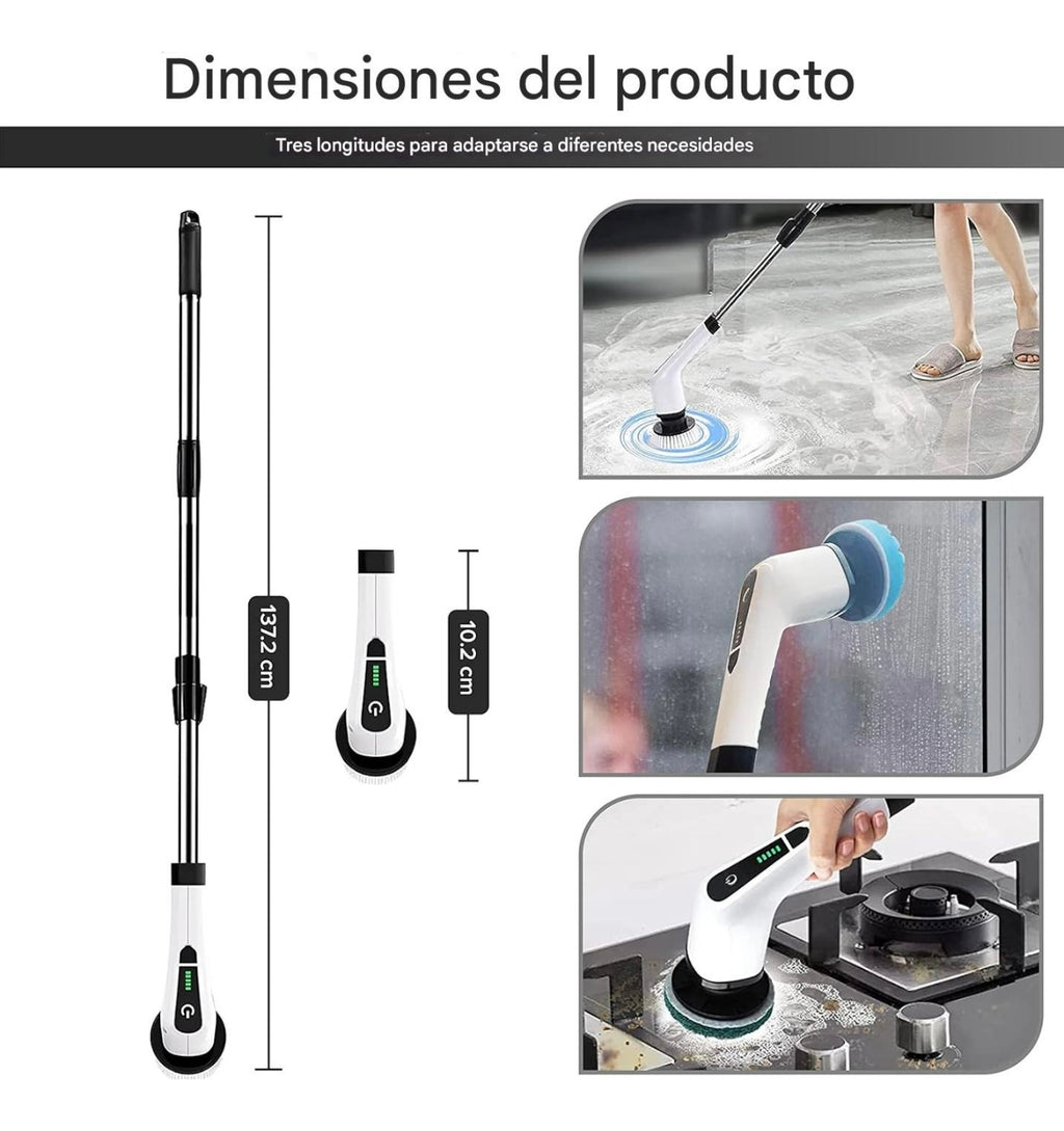 Cepillo limpiador giratorio 9 en 1