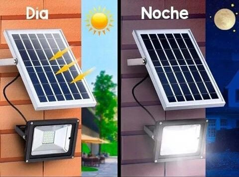 Foco luz led solar de 30W