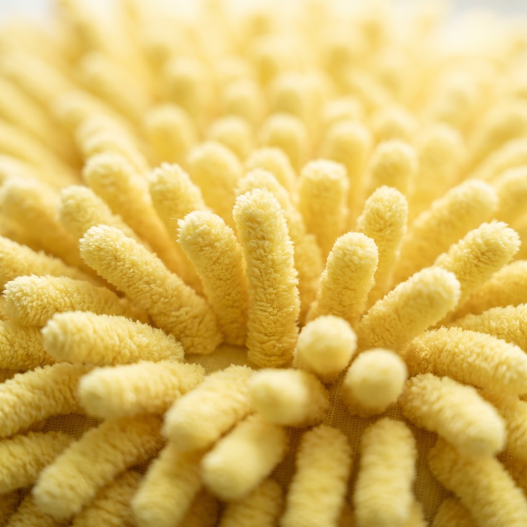 Cerdas de chenille por dentro