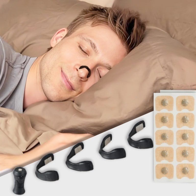 Dilatador nasal magnético con sus parches y aplicador