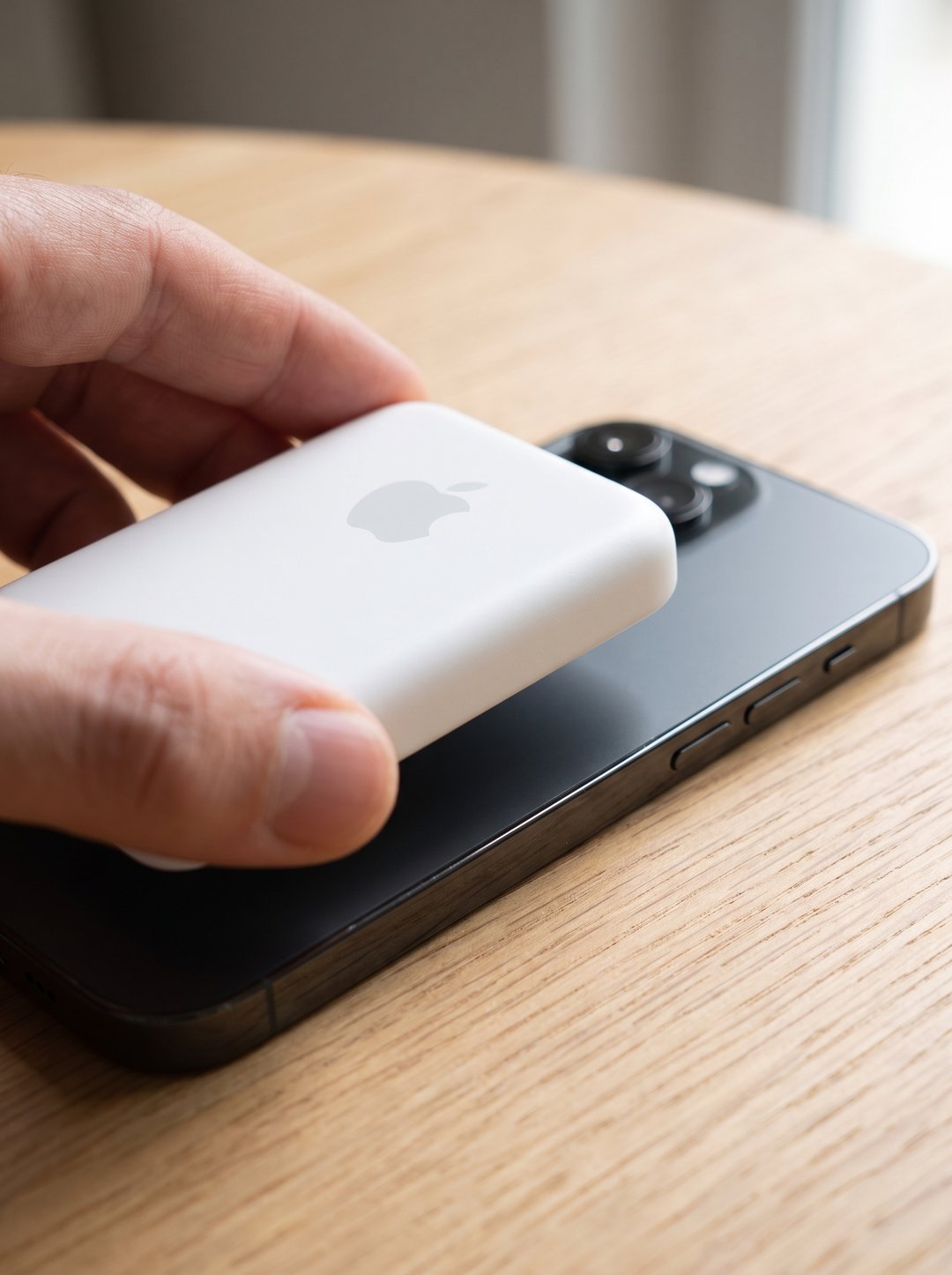 Se pega sola al dorso del iPhone