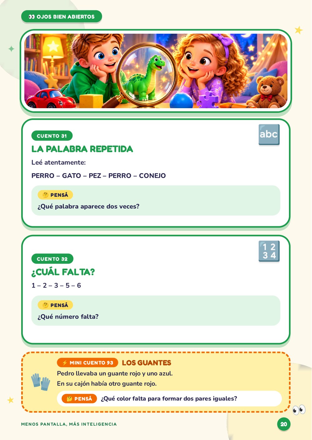 Página real: sección de observación