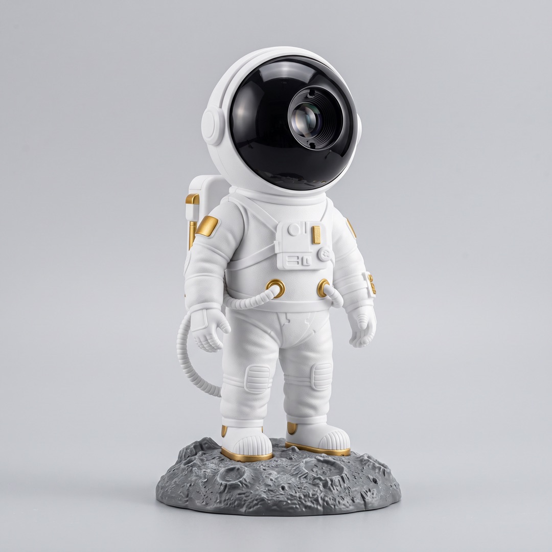 El proyector astronauta conectado por USB